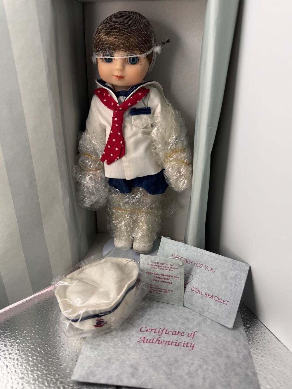 Marie Osmond Adora Beau Nautical & Nice 9.5" Brunette Boy Doll Sailor